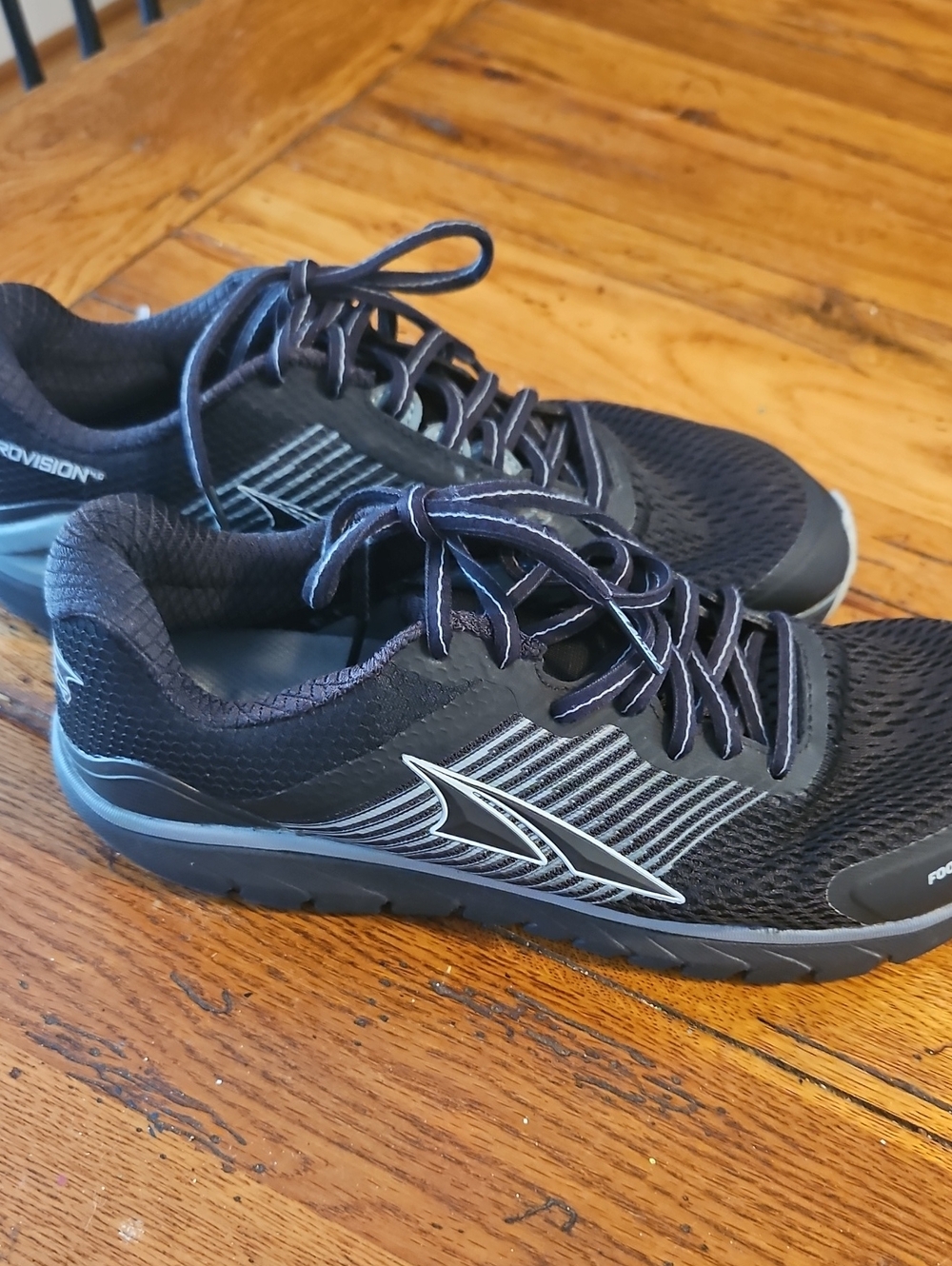 Altra Men's Black Athletic Running Shoes with Silver Accents